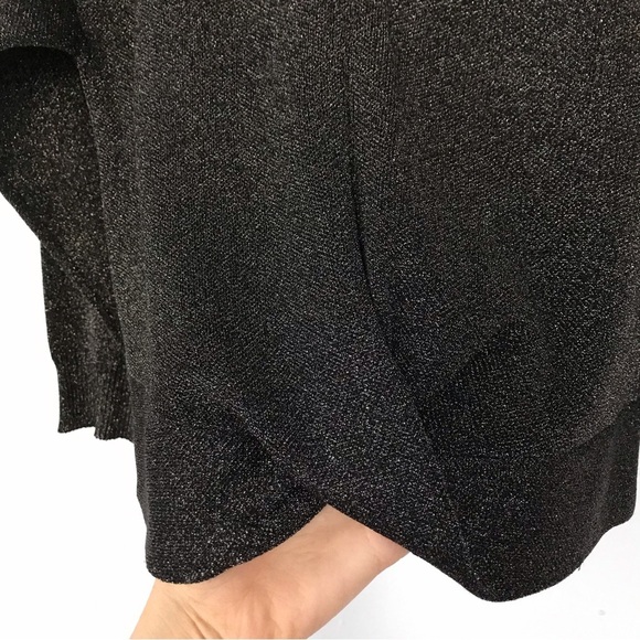 ARMANI EXCHANGE Women's Gray Silver Metallic V-neck Sweater Size S - Picture 6 of 12